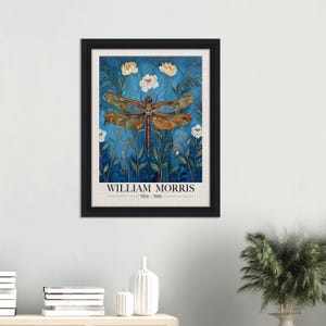 Stampa su tela di William Morris + cornice Stampa floreale Arte murale botanica Decorazione di William Morris Poster di William Morris