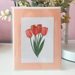 Kaart bos tulpen