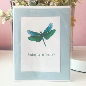 Libelle Frühling Karte