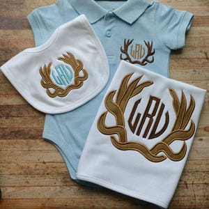 Antler Monogram applique - EXCLUSIVE BMB DESIGN