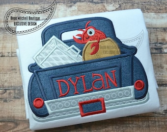 Crawfish truck applique