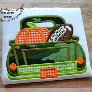 Herbst LKW Applikation Stickdatei