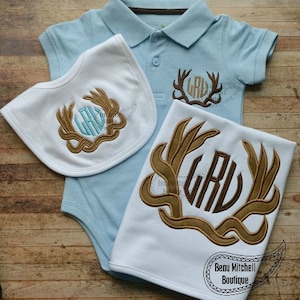 Antler Monogram applique - EXCLUSIVE BMB DESIGN