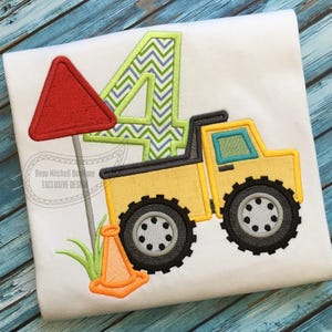 Bouwnummer 4 Appliqué van dumptruck - EEN EXCLUSIEF BMB-ontwerp!