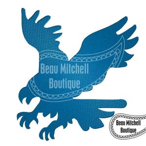 Eagle fill stitch embroidery design