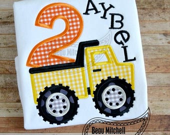 2 APPLIQUE CAMION BENNE