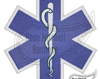 Star of life embroidery design