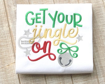 Get your jingle on embroidery design