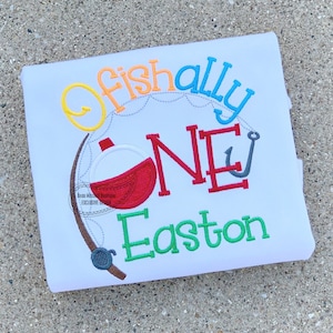 O&quot;fish&quot;ally ONE applique embroidery design