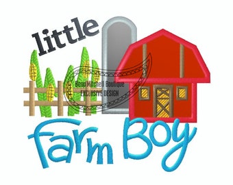 Little Farm boy applique