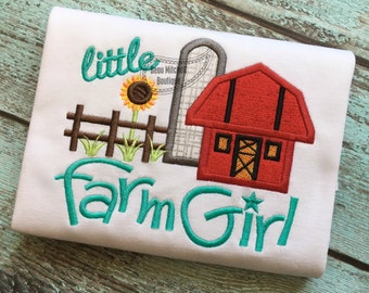 Little Farm Girl applique