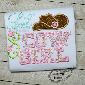 Lil&#39; Cowgirl applique
