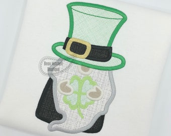 St. Pat's Gnome applique design