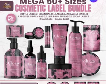 Editable Cosmetic Label Template | DIY Skincare Branding (Canva)