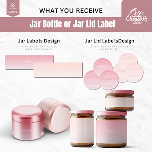 Editable Cosmetic Mega Bundle Label Design Canva, 50+ Custom Skincare Beauty Body Product Label Sizes, Bottle, Soap, Jar Label, ThankYouCard