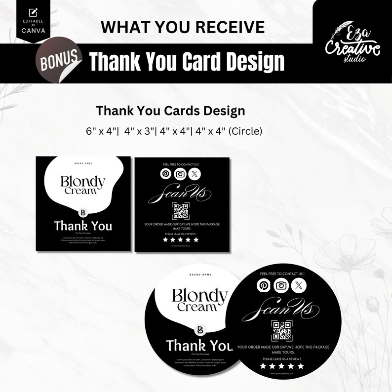 Editable Cosmetic Label Bundle, 50+ Sizes, Canva Template (digital ...
