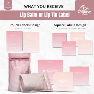 Editable Cosmetic Mega Bundle Label Design Canva, 50+ Custom Skincare Beauty Body Product Label Sizes, Bottle, Soap, Jar Label, ThankYouCard