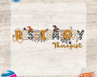 Respiratory Therapist DTF Transfer: Colorful Medical Heat Transfer