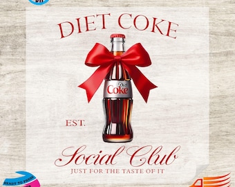 Diet Coke Bow DTF Transfer: Ready to Press, Coke Lover