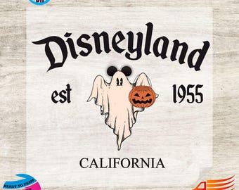 Halloween Disneyland DTF Transfer: California Est. 1955, Ready To Press