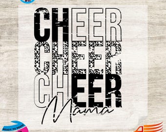 Cheer Mama DTF Transfer: Game Day T-Shirt Design