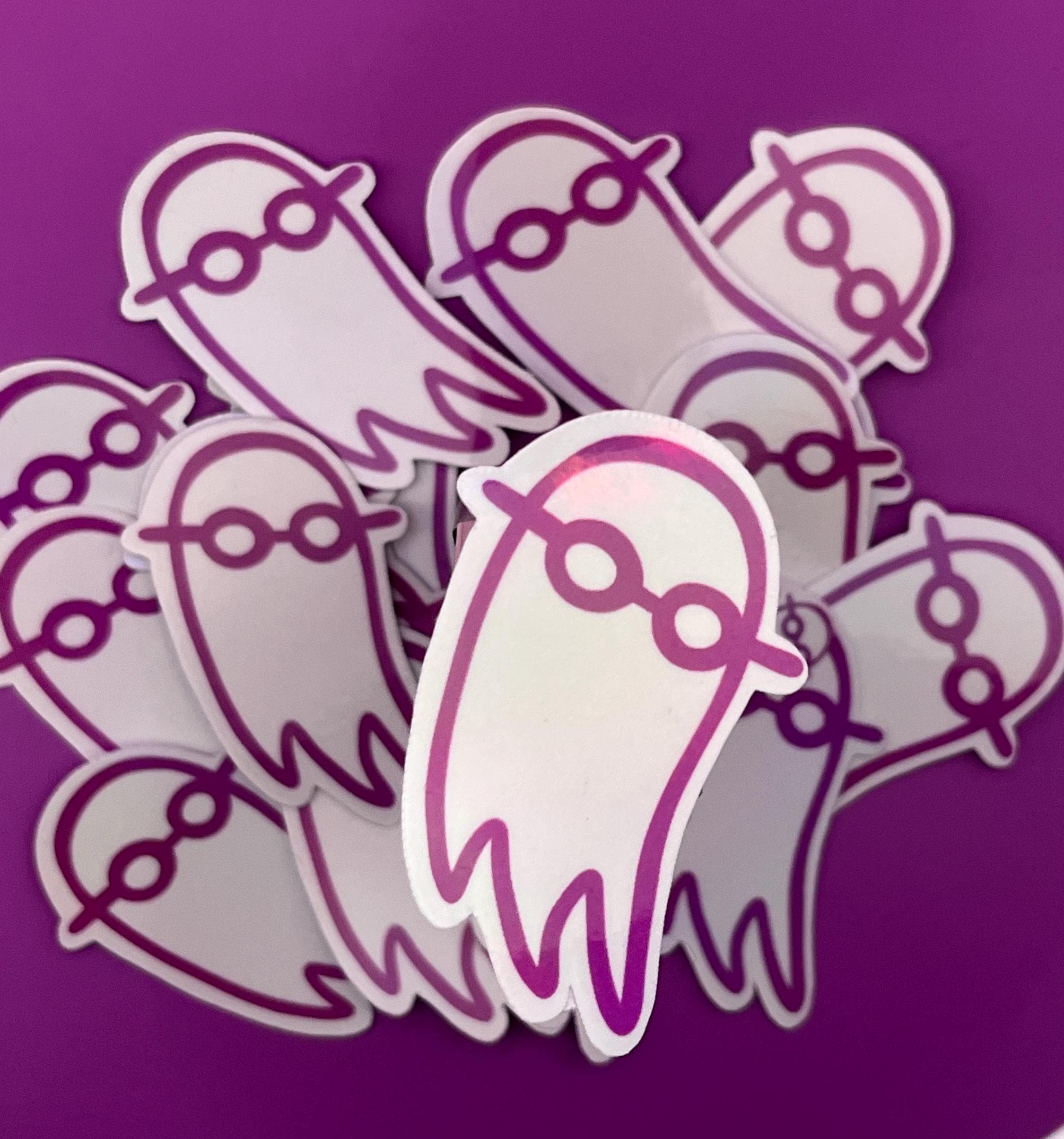 I Saw the TV Glow Sticker: Holographic Ghost, A24 Indie Horror