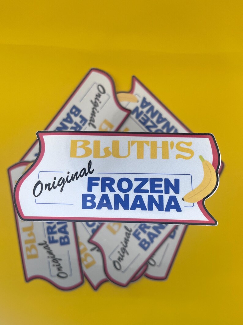 Bluth's Frozen Banana Sticker: Arrested Development Fan Art Decal - Etsy
