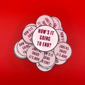 Truman Show Sticker: "How's It Going to End?" Glossy Vinyl Decal