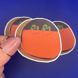 Two Pickles Getting Tucked In Sticker: SpongeBob Meme, Matte Vinyl Decal