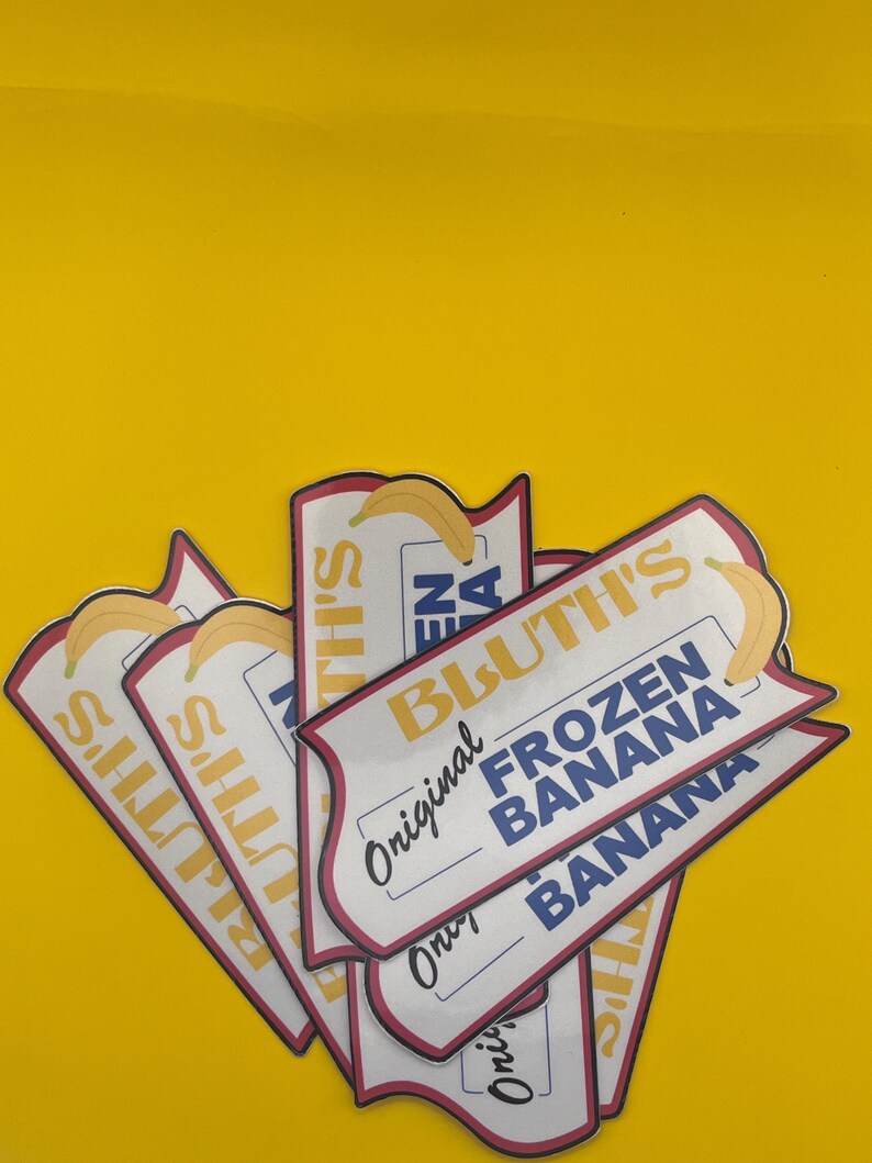 Bluth's Frozen Banana Sticker: Arrested Development Fan Art Decal - Etsy