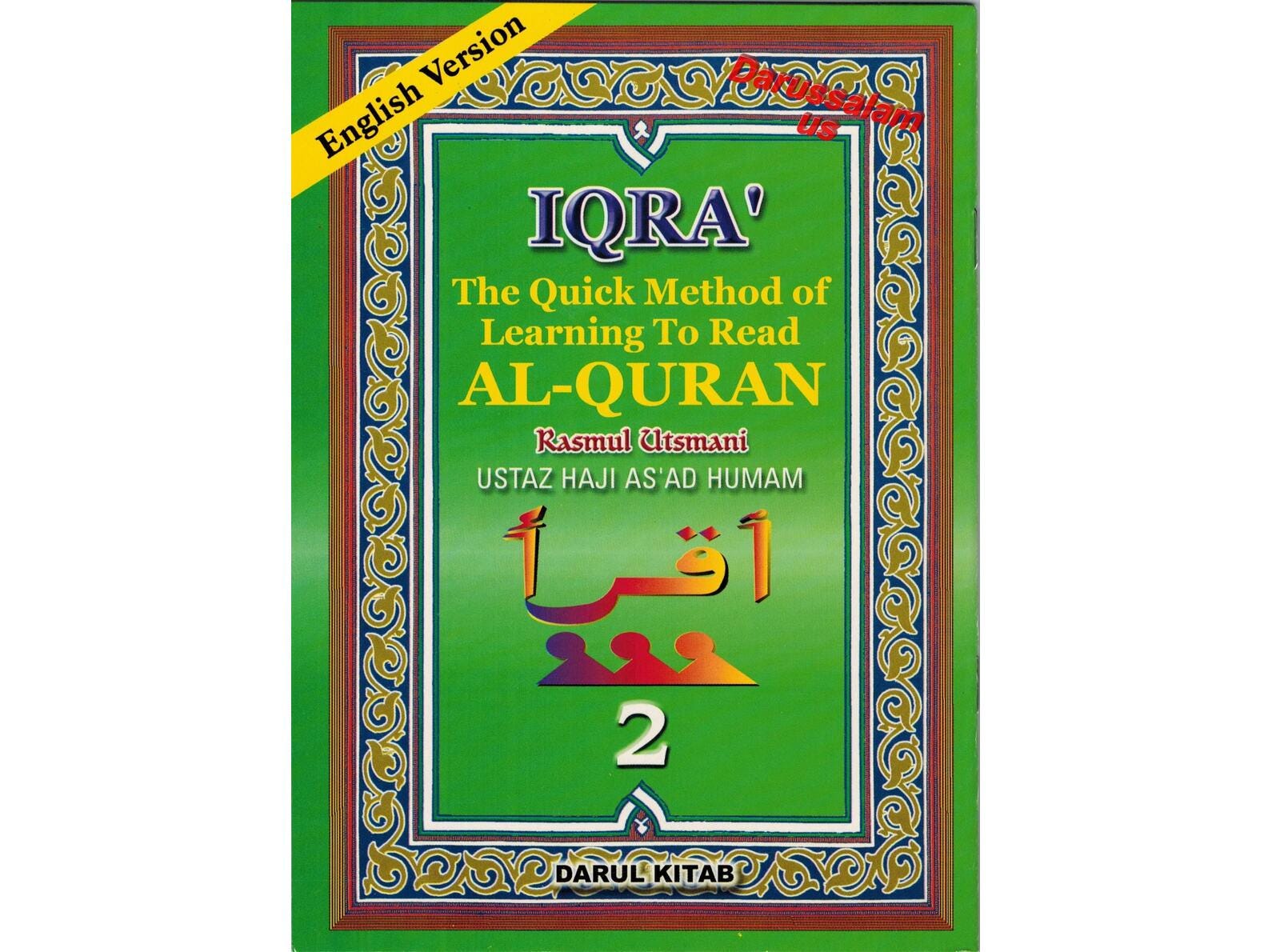 Iqra the Quick Learning Method of Learning to Read Al-quran by Ustaz ...
