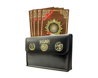 Tajweed Quran in 30 Parts In Leather Case (10x14 inches)