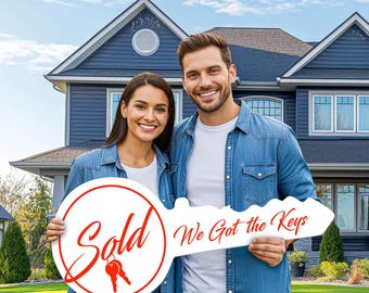 Personalized Realtor Key Sign • Closing Realty • Closing Prop • Realtor Gift Sold Sign • Realtor Sold Sign • Real Estate Sign • Realtor Key