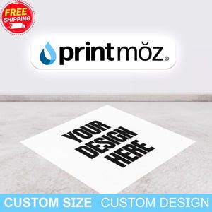 Custom Floor Decals • Removable Sticker • Vinyl Floor Banner • Adhesive Floor Banner Sticker Decal Removable • Custom Floor Decal Sticker