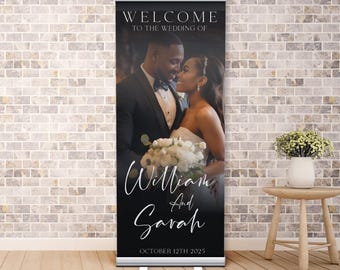 Roll Up Banner | Custom Retractable Banner Stand | Pop up Banner Stand | Store Banner 33" x 80" | Banner Stand | Promotional Banner