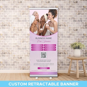 Roll Up Banner | Custom Retractable Banner Stand | Pop up Banner Stand | Store Banner 33&quot; x 80&quot; | Banner Stand | Promotional Banner
