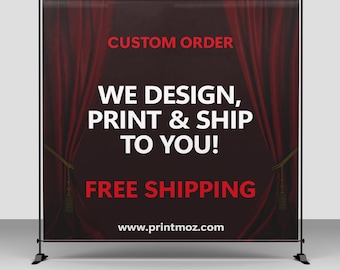 Custom Photo Big Size Vinyl Photo Backdrop • Party Backdrop • Step Repeat Birthday Party • Prom Backdrop • 8x8ft backdrop