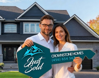 Personalized Realtor Key Sign • Closing Realty • Closing Prop • Realtor Gift Sold Sign • Realtor Sold Sign • Real Estate Sign • Realtor Key