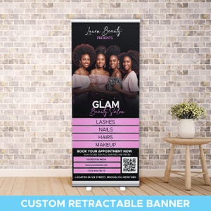 33&quot; x 80&quot; Roll Up Banner | Custom Retractable Banner Stand | Pop up Banner Stand | Store Banner | Banner Stand | Promotional Banner