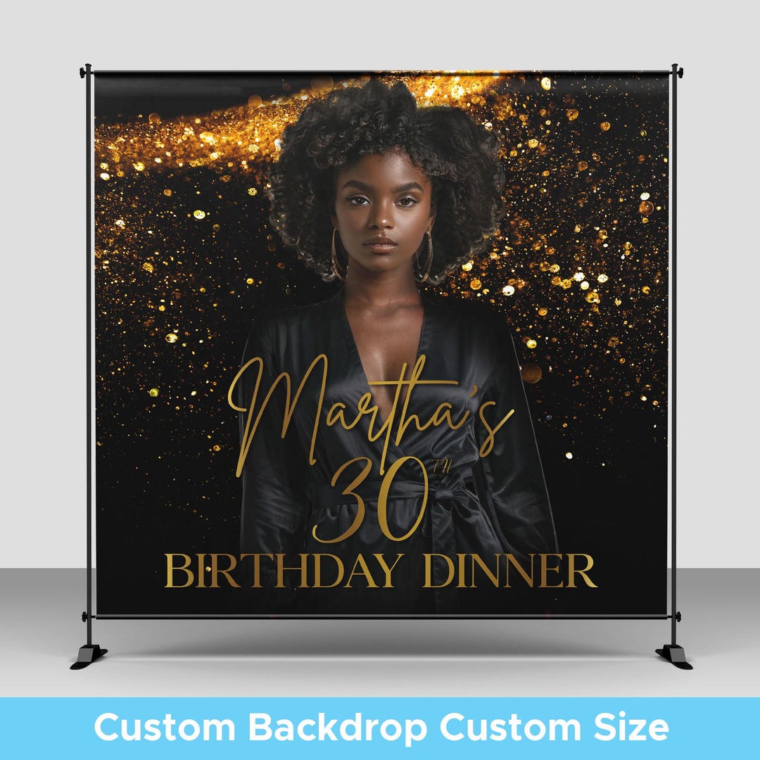 Birthday Backdrop Ramp Birthday Backdrop • Custom Photo Backdrops • Party Backdrop • Step ...