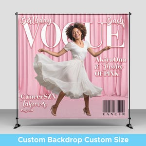 Birthday Backdrop • Custom Photo Backdrops • Party Backdrop • Step Repeat Birthday Party • Prom Backdrop • Sweet 16 Birthday Backdrop