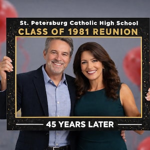 Class Reunion Photo Booth Frame • Class Reunion Decorations • Class Reunion Ideas • High School Reunion Photo Props • Fully Customized