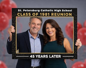 Class Reunion Photo Booth Frame • Class Reunion Decorations • Class Reunion Ideas • High School Reunion Photo Props • Fully Customized
