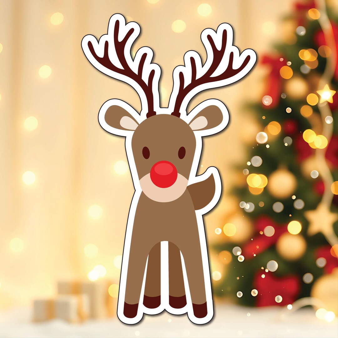 Rudolph the Red Nose Reindeer Character Cut Outs - Etsy
