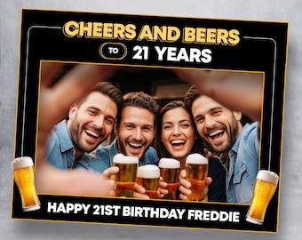 Cheers and Beers Sign • Cheers to 30 Years Photo Booth • Cheers, Beers Party • Birthday Photo Booths • 21st Birthday Signs • Cheers & Beers