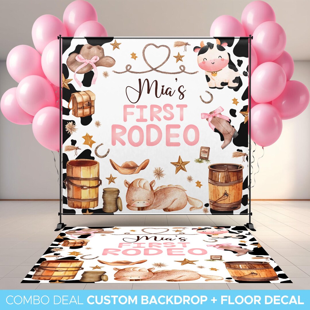 BACKDROP + FLOOR DECAL • Custom Backdrop and Matching Floor Decal ...