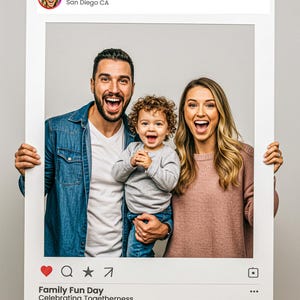 Custom Social Media Photo Frame
