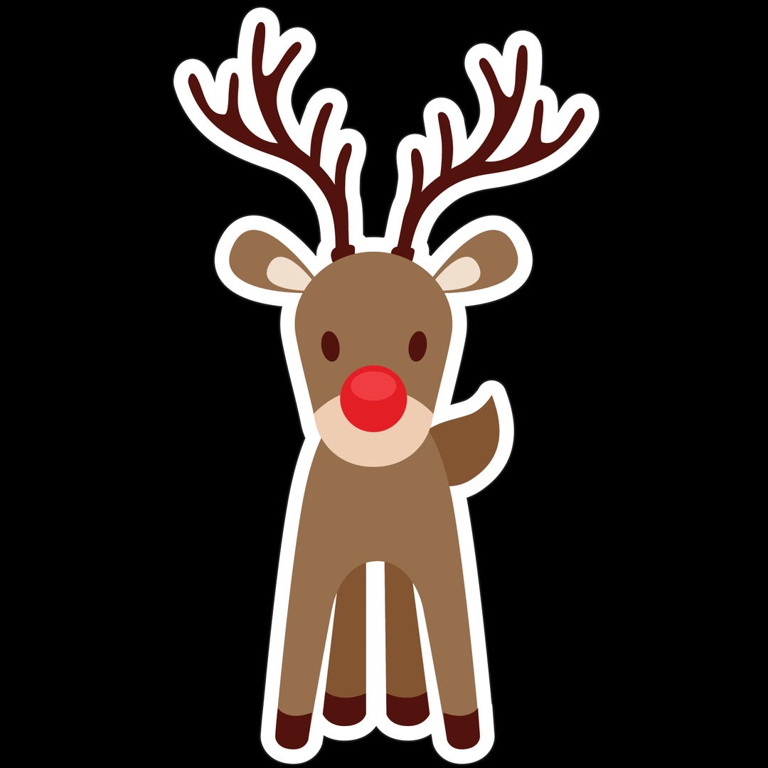 Rudolph the Red Nose Reindeer Character Cut Outs - Etsy