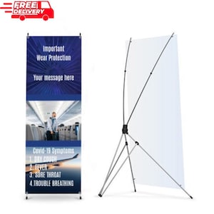 X Banner Stand • Custom X-Stand Banners • Business Banner Stand • X-Banner Business Signs • Custom Design • Personalized X Banner Stand