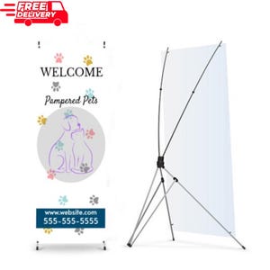 X Banner Stand • Custom X-Stand Banners • Business Banner Stand • X-Banner Business Signs • Custom Design • Personalized X Banner Stand